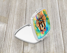 Load image into Gallery viewer, Cocker Spaniel Hippie Dawg Compact Mirror – Stylish Purse Mirror with Artistic Covers