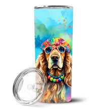 Load image into Gallery viewer, Cocker Spaniel Hippie Dawg Stainless Steel Skinny Tumbler