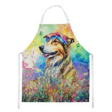 Load image into Gallery viewer, Collie Hippie Dawg Apron – Artist-Designed Kitchen, BBQ &amp; Craft Apron