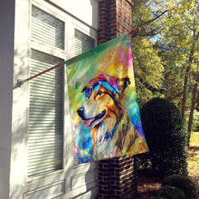 Load image into Gallery viewer, Collie Hippie Dawg House Flag