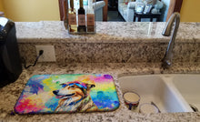Load image into Gallery viewer, Collie Hippie Dawg Dish Drying Mat