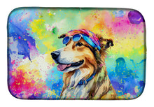 Load image into Gallery viewer, Collie Hippie Dawg Dish Drying Mat