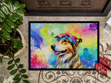 Load image into Gallery viewer, Collie Hippie Dawg Doormat - 24x36 Decorative Floor Mat – Indoor/Outdoor Rug with Artistic Flair