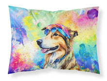 Load image into Gallery viewer, Collie Hippie Dawg Standard Pillowcase – Artistic Decorative Front, White Back