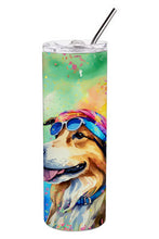Load image into Gallery viewer, Collie Hippie Dawg Stainless Steel Skinny Tumbler