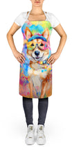Load image into Gallery viewer, Corgi Hippie Dawg Apron – Artist-Designed Kitchen, BBQ &amp; Craft Apron