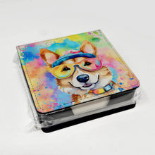 Load image into Gallery viewer, Corgi Hippie Dawg PU Leather Note Paper Holder
