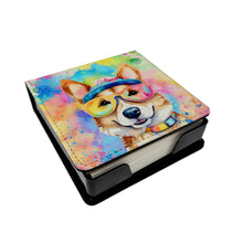 Load image into Gallery viewer, Corgi Hippie Dawg PU Leather Note Paper Holder