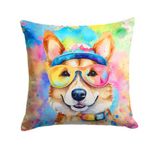 Load image into Gallery viewer, Corgi Hippie Dawg Fabric Decorative Pillow