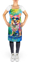 Load image into Gallery viewer, Corgi Hippie Dawg Apron – Artist-Designed Kitchen, BBQ &amp; Craft Apron