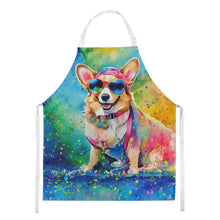 Load image into Gallery viewer, Corgi Hippie Dawg Apron – Artist-Designed Kitchen, BBQ &amp; Craft Apron