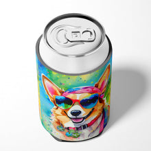 Load image into Gallery viewer, Corgi Hippie Dawg Can or Bottle Hugger