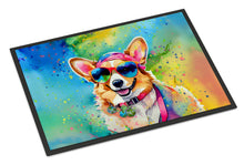Load image into Gallery viewer, Corgi Hippie Dawg Doormat - 18X27 Indoor / Outdoor Rug | Made in USA
