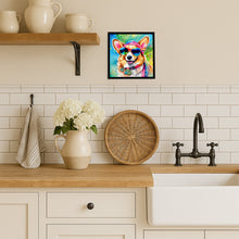 Load image into Gallery viewer, Corgi Hippie Dawg Framed Metal Print