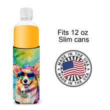 Load image into Gallery viewer, Corgi Hippie Dawg Slim Can Huggers – Fun, Functional Drink Coolers for Every Occasion
