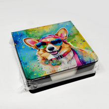 Load image into Gallery viewer, Corgi Hippie Dawg PU Leather Note Paper Holder