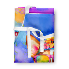 Load image into Gallery viewer, Corgi Hippie Dawg Apron – Artist-Designed Kitchen, BBQ &amp; Craft Apron