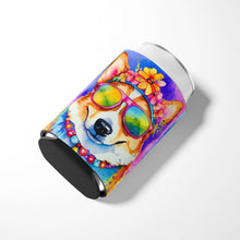 Load image into Gallery viewer, Corgi Hippie Dawg Can or Bottle Hugger