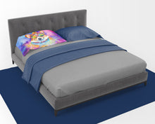 Load image into Gallery viewer, Corgi Hippie Dawg Standard Pillowcase – Artistic Decorative Front, White Back