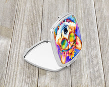 Load image into Gallery viewer, Corgi Hippie Dawg Compact Mirror – Stylish Purse Mirror with Artistic Covers