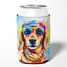 Load image into Gallery viewer, Dachshund Hippie Dawg Can or Bottle Hugger