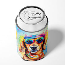 Load image into Gallery viewer, Dachshund Hippie Dawg Can or Bottle Hugger