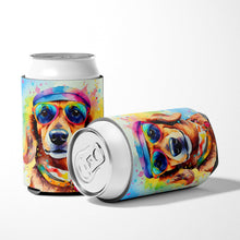 Load image into Gallery viewer, Dachshund Hippie Dawg Can or Bottle Hugger