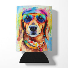 Load image into Gallery viewer, Dachshund Hippie Dawg Can or Bottle Hugger