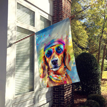 Load image into Gallery viewer, Dachshund Hippie Dawg House Flag