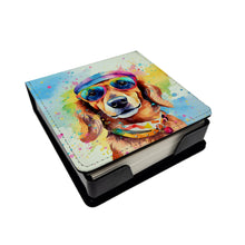 Load image into Gallery viewer, Dachshund Hippie Dawg PU Leather Note Paper Holder