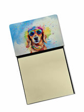 Load image into Gallery viewer, Dachshund Hippie Dawg Sticky Note Holder- Refiilable Desk Accessory Note Pad