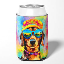 Load image into Gallery viewer, Dachshund Hippie Dawg Can or Bottle Hugger