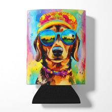 Load image into Gallery viewer, Dachshund Hippie Dawg Can or Bottle Hugger