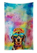 Load image into Gallery viewer, Dachshund Hippie Dawg Kitchen Towel
