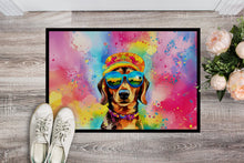 Load image into Gallery viewer, Dachshund Hippie Dawg Doormat - 18X27 Indoor / Outdoor Rug | Made in USA