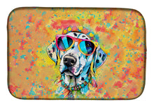 Load image into Gallery viewer, Dalmatian Hippie Dawg Dish Drying Mat