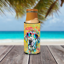 Load image into Gallery viewer, Dalmatian Hippie Dawg Slim Can Huggers – Fun, Functional Drink Coolers for Every Occasion