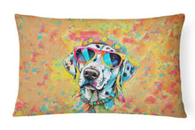 Load image into Gallery viewer, Dalmatian Hippie Dawg Fabric Decorative Pillow