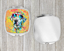 Load image into Gallery viewer, Dalmatian Hippie Dawg Compact Mirror – Stylish Purse Mirror with Artistic Covers
