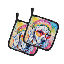 Load image into Gallery viewer, Dalmatian Hippie Dawg Pot Holders - Set of 2 Decorative Kitchen Helpers | Made in the USA