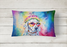 Load image into Gallery viewer, Dalmatian Hippie Dawg Fabric Decorative Pillow