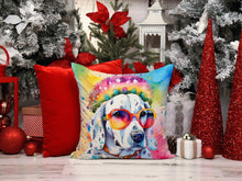 Load image into Gallery viewer, Dalmatian Hippie Dawg Fabric Decorative Pillow