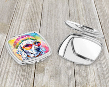 Load image into Gallery viewer, Dalmatian Hippie Dawg Compact Mirror – Stylish Purse Mirror with Artistic Covers