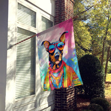 Load image into Gallery viewer, Doberman Pinscher Hippie Dawg House Flag