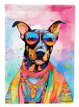 Load image into Gallery viewer, Doberman Pinscher Hippie Dawg House Flag