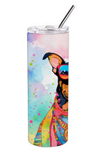 Load image into Gallery viewer, Doberman Pinscher Hippie Dawg Stainless Steel Skinny Tumbler