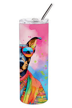Load image into Gallery viewer, Doberman Pinscher Hippie Dawg Stainless Steel Skinny Tumbler