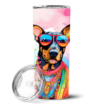 Load image into Gallery viewer, Doberman Pinscher Hippie Dawg Stainless Steel Skinny Tumbler