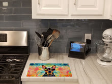 Load image into Gallery viewer, Doberman Pinscher Hippie Dawg Glass Cutting Boards – Durable, Decorative Kitchen Art Large