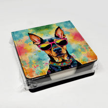 Load image into Gallery viewer, Doberman Pinscher Hippie Dawg PU Leather Note Paper Holder